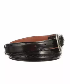 Lucchese-inc Belts Hobby Stitch Goat Tapered :: Black Cherry