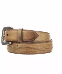 Lucchese-inc Seville Stitch Mad Dog Goat :: Tan Belts