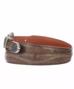 Lucchese-inc Seville Stitch Goat Tapered :: Tan Belts