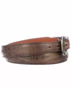 Lucchese-inc Seville Stitch Goat Tapered :: Tan Belts