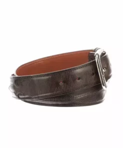Lucchese-inc Belts Seville Stitch Goat :: Chocolate