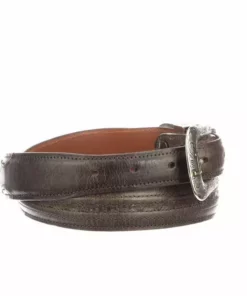 Lucchese-inc Belts Hobby Stitch Goat Tapered :: Chocolate