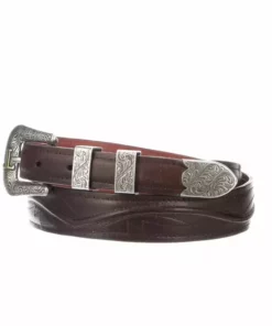 Lucchese-inc Seville Stitch Ranch Hand Tapered :: Tan Belts