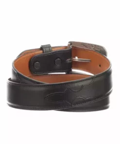 Lucchese-inc Belts Smooth Baby Buffalo :: Black