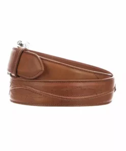 Lucchese-inc Belts Seville Stitch Baby Buffalo :: Cognac