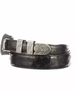 Lucchese-inc Full Quill Ostrich Tapered :: Black