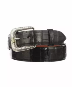 Lucchese-inc Ultra Belly Caiman :: Black Belts