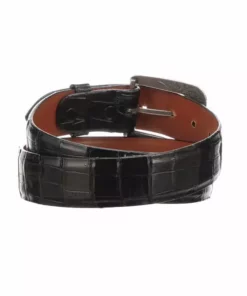 Lucchese-inc Ultra Belly Caiman :: Black Belts
