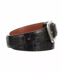 Lucchese-inc Ultra Belly Caiman :: Black Belts