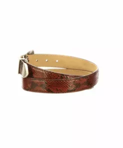 Lucchese-inc Python Belt :: Cognac