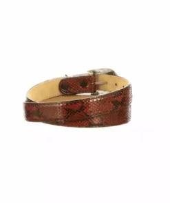 Lucchese-inc Python Belt :: Cognac