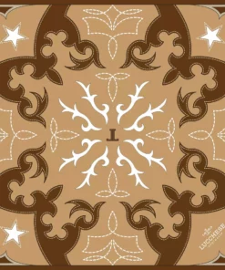 Lucchese-inc Western Silk Scarf :: Tan