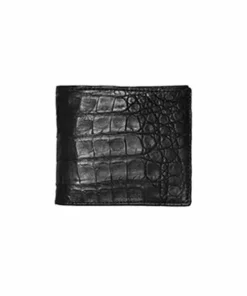 Lucchese-inc Hipster Wallet – Crocodile :: Black