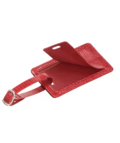 Lucchese-inc Exotic Luggage Tag :: Red